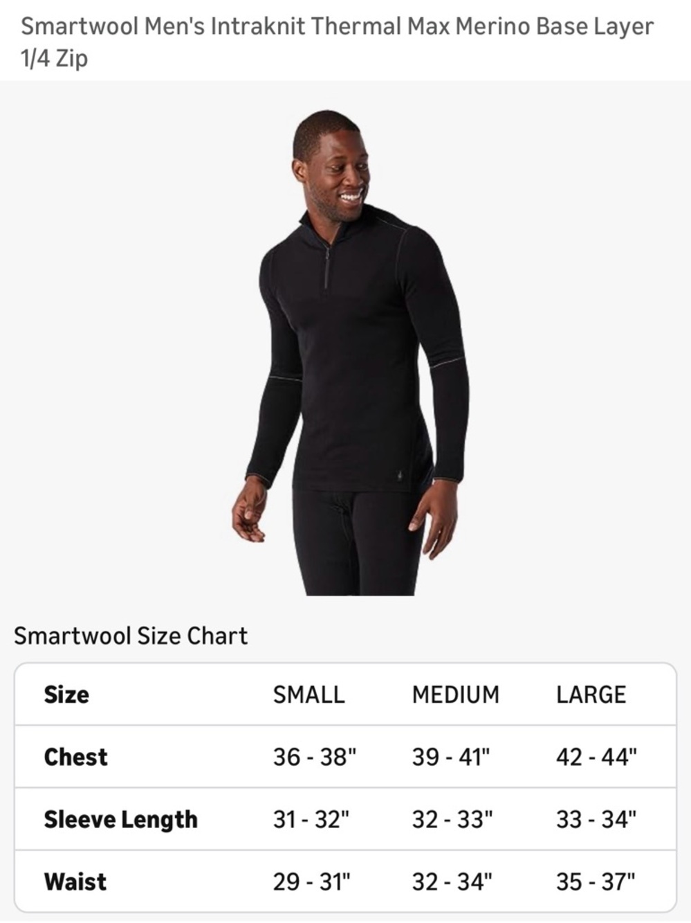 Smartwool Classic Men’s Black Knitwear - Picture 3 of 3